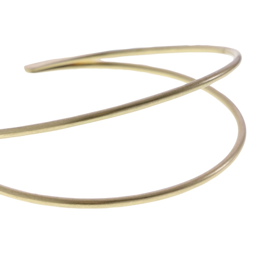 Lydell gold double slim classy bangle bracelet - Picture 2 of 4